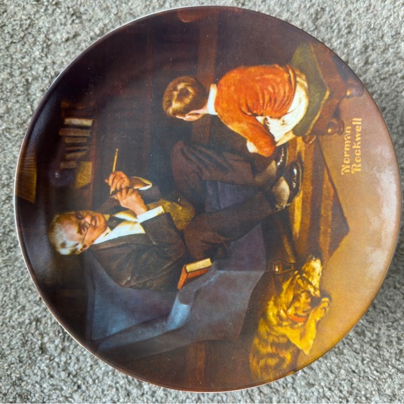 Set of 11 Norman Rockwell Collectors plates. 1979-1991 missing 1980,1990 - Picture 5 of 15